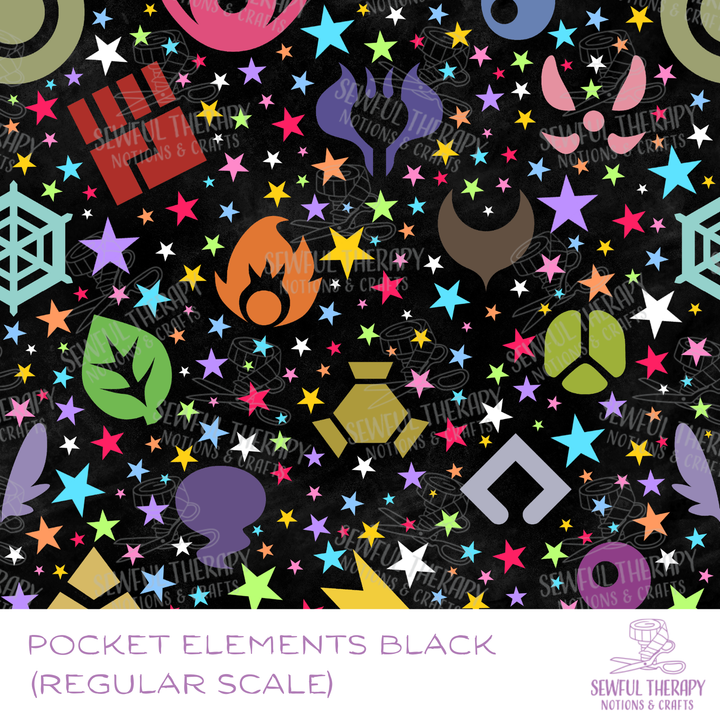 Pocket Element Black Hexatex (YD)