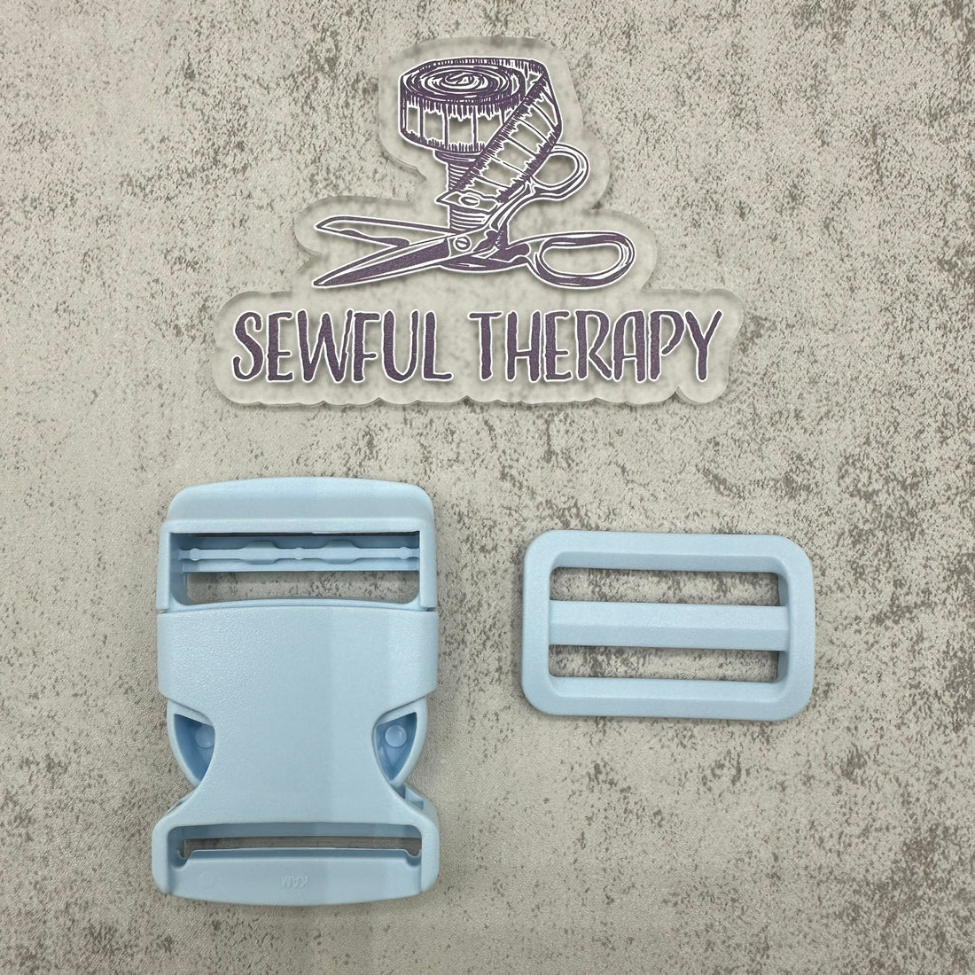 1.5" Plastic Buckle Set: Side Release Buckle + Adjuster