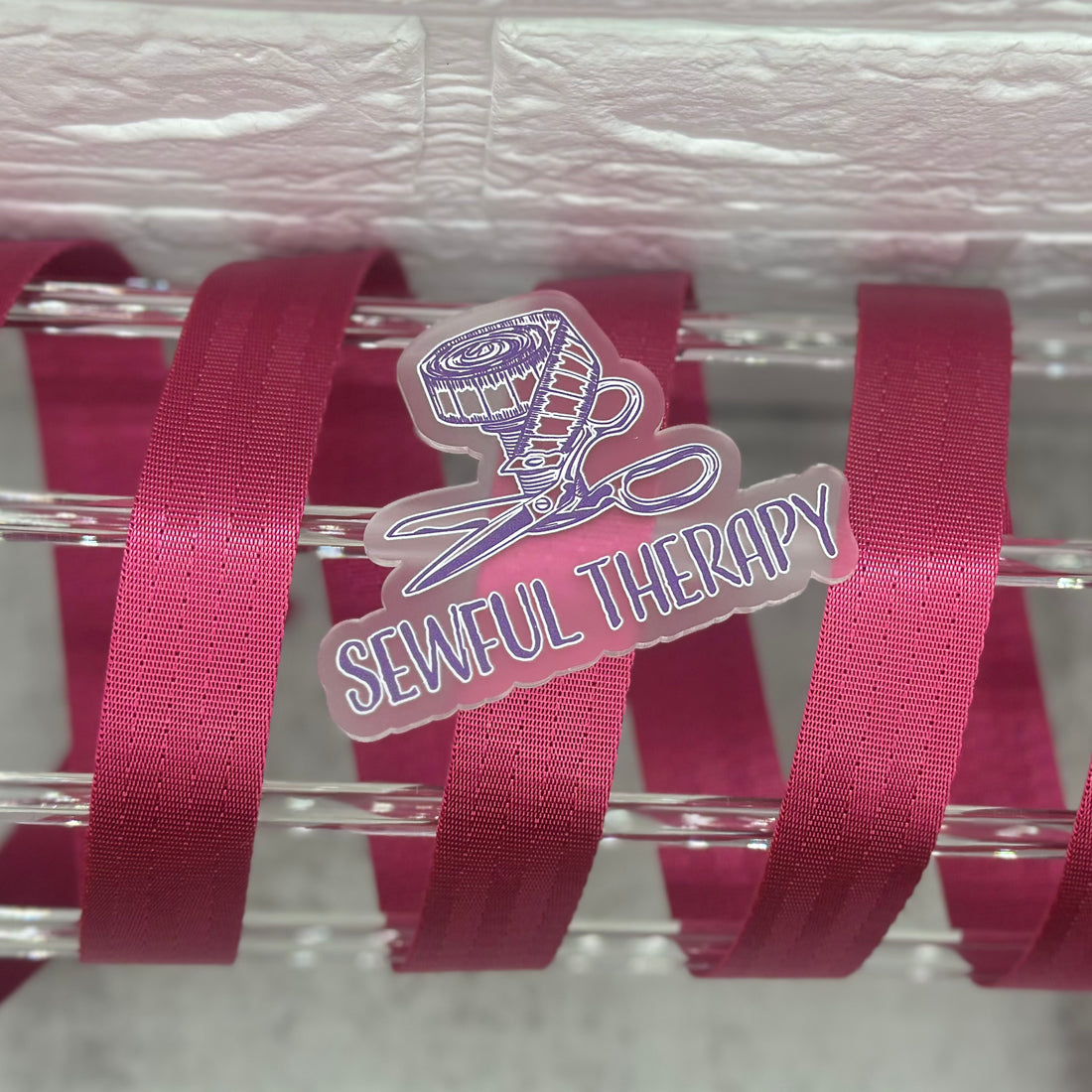 Raspberry Seatbelt Webbing (Precut 3 Yards): 0.5", 1”, 1.5”