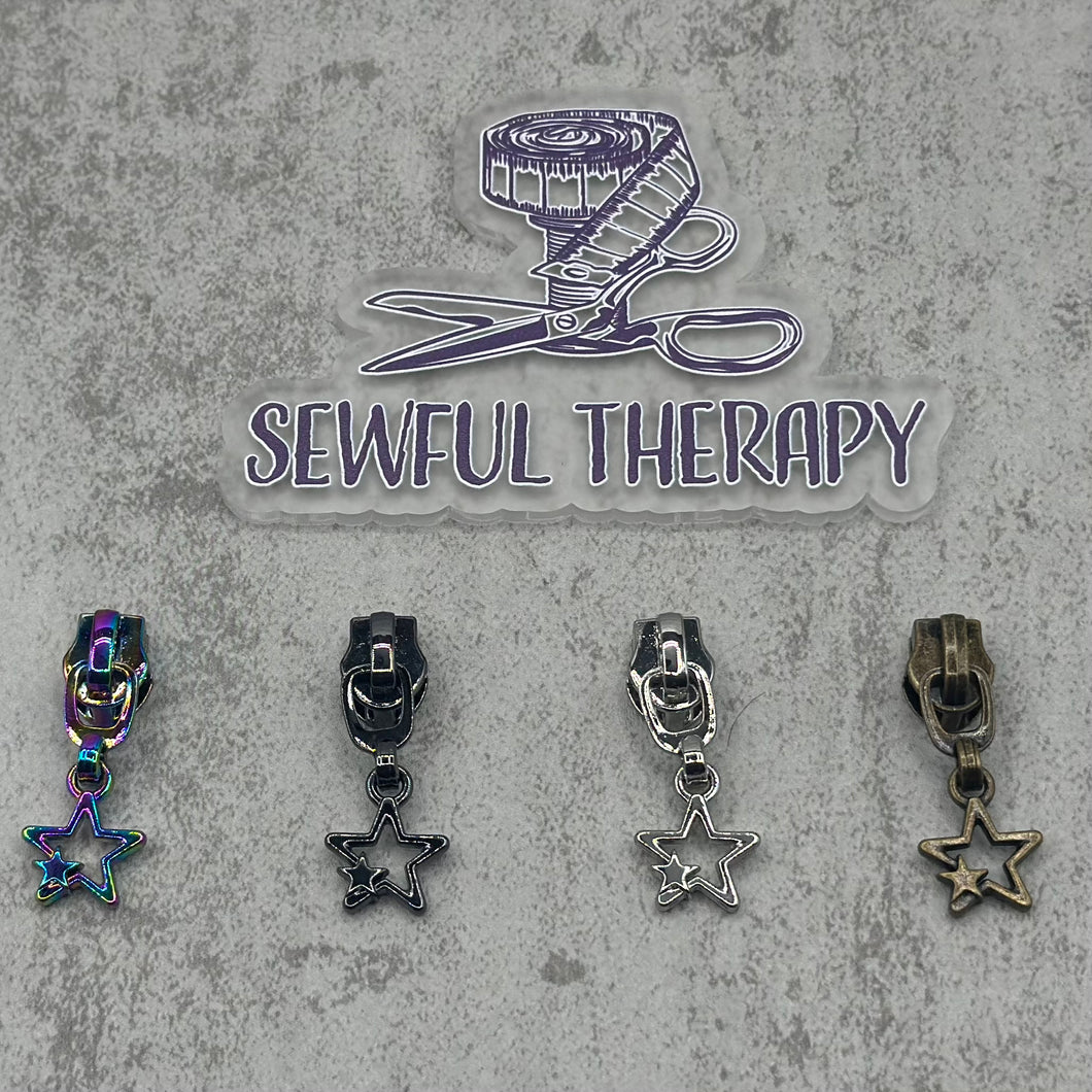 #5 Dangling Star Charm Zipper Pulls (Pack of 5)