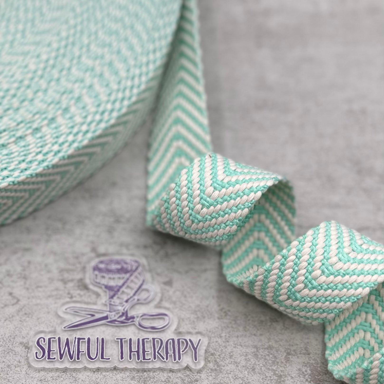 1.5" (38mm) Wide - Chevron Webbing (5 Yards Precut)