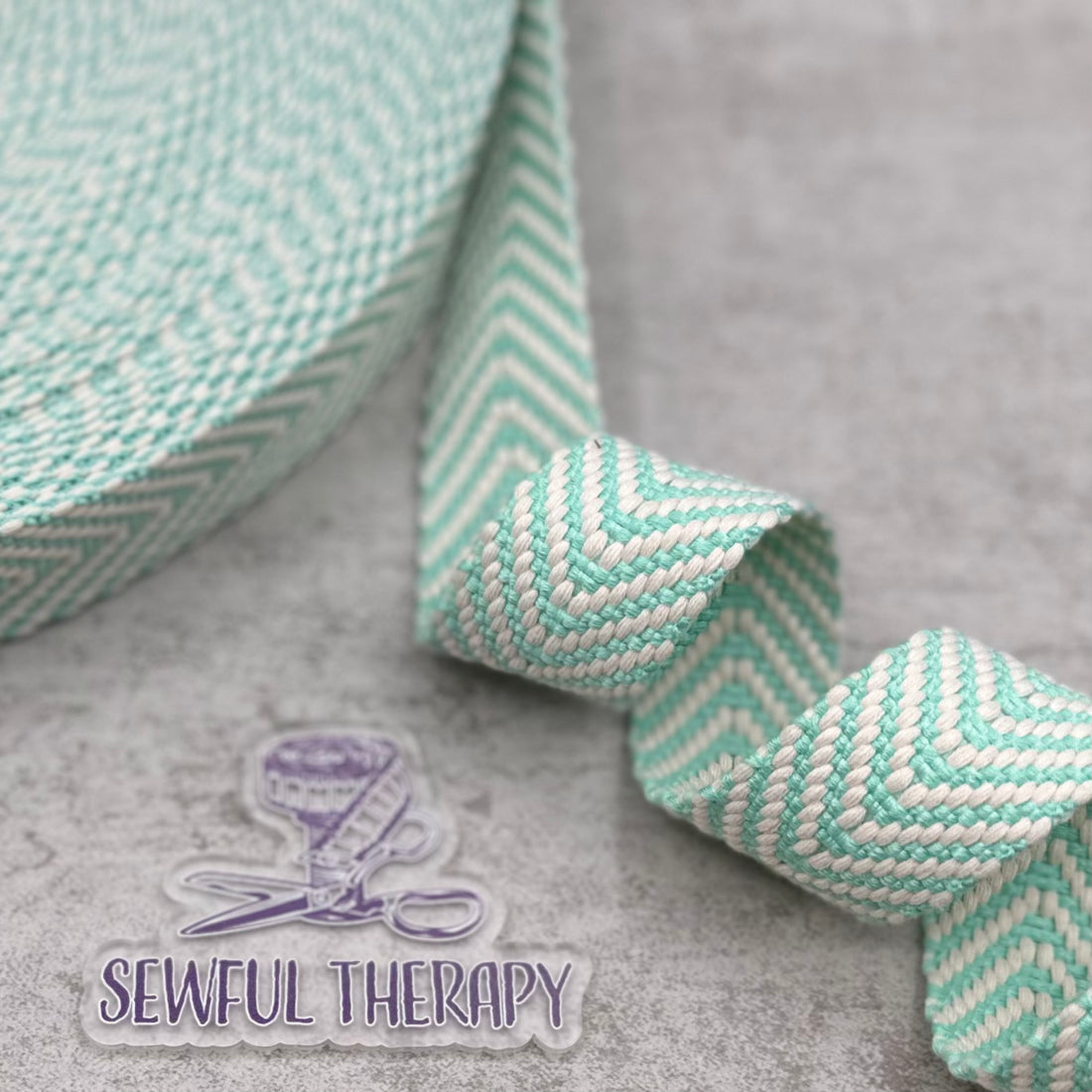 1.5" (38mm) Wide - Chevron Webbing (5 Yards Precut)
