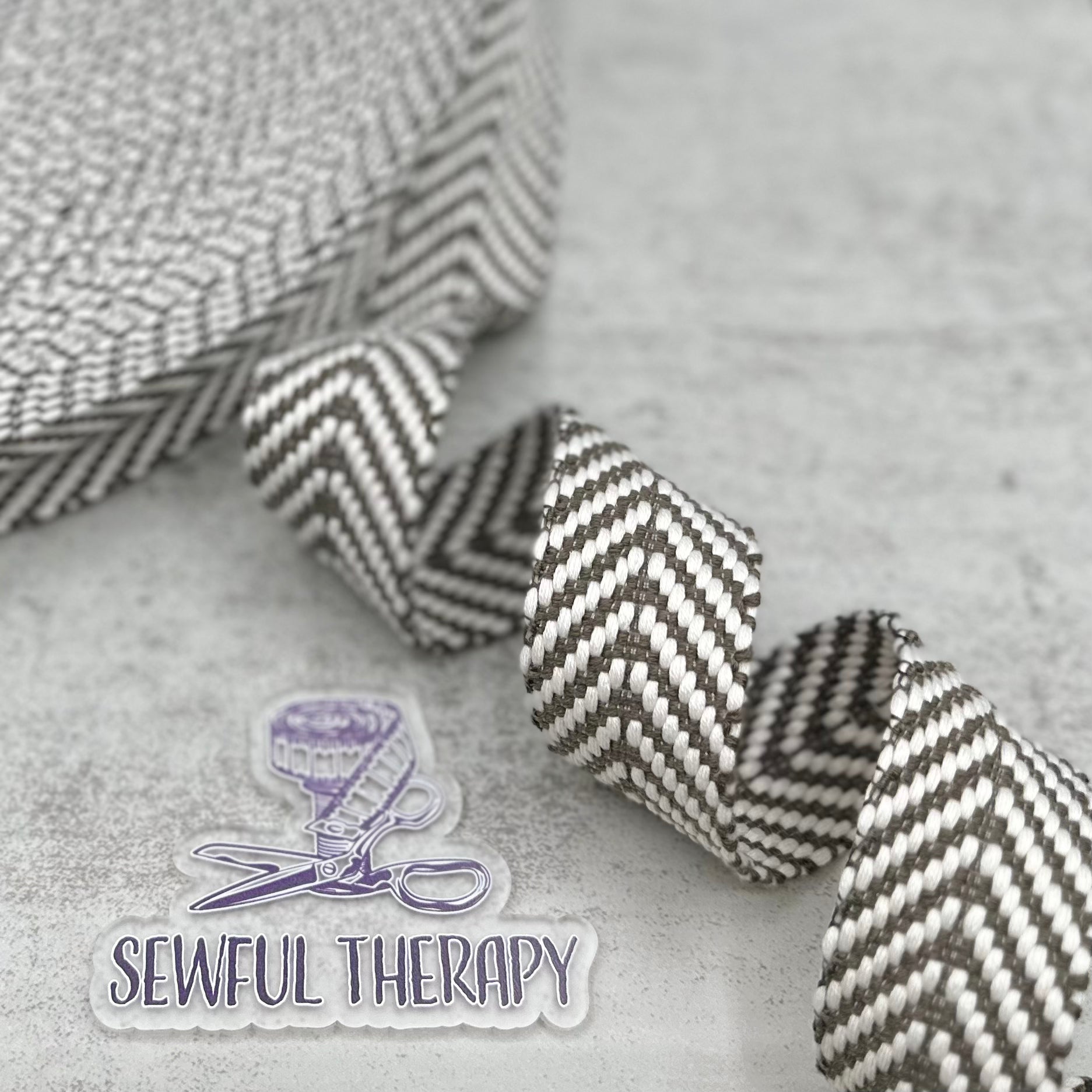 1.5" (38mm) Wide - Chevron Webbing (5 Yards Precut)