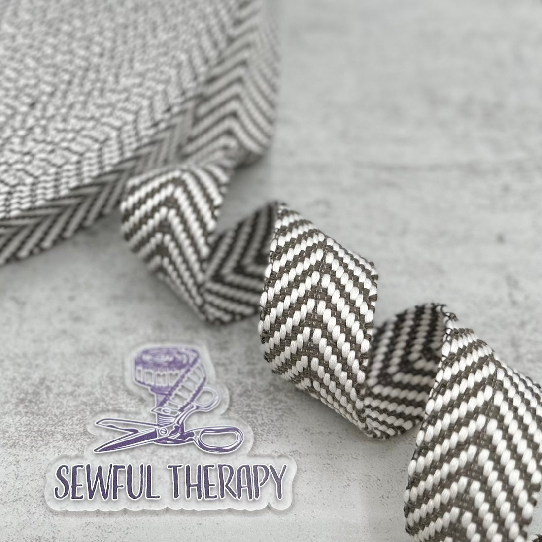 1.5" (38mm) Wide - Chevron Webbing (5 Yards Precut)