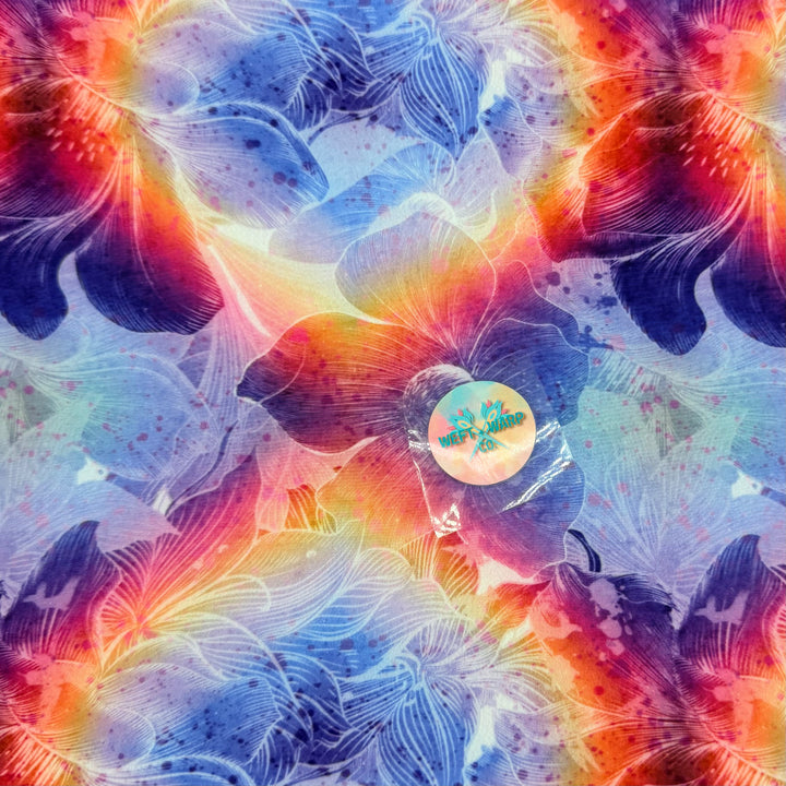 Weft & Warp Slick - Lens Flare Floral (Yard)