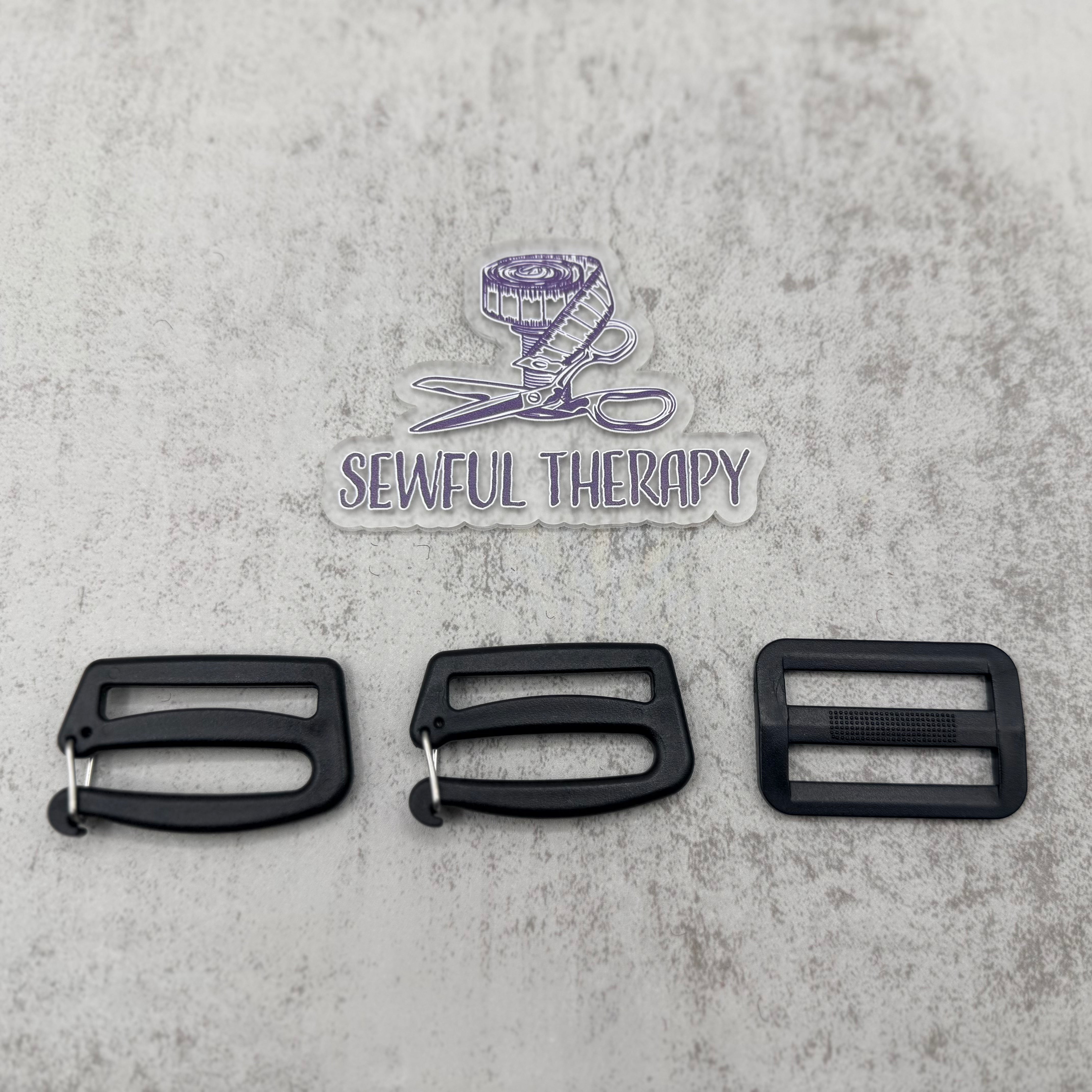 1.5” Quick Release Strap Extender Set (2 strap clip + 1 triglide)