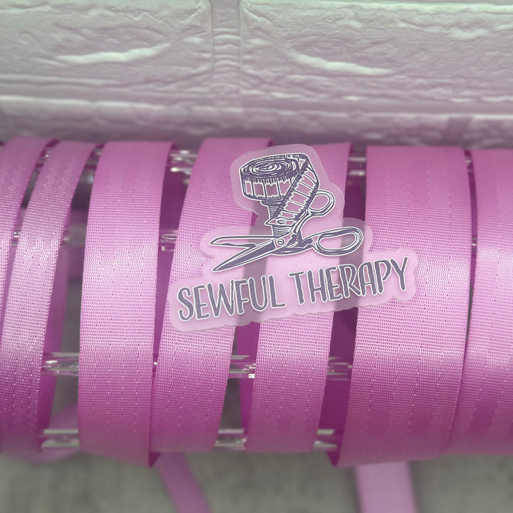 Bubblegum Pink Seatbelt Webbing (Precut 3 Yards): 0.5", 1”, 1.5”