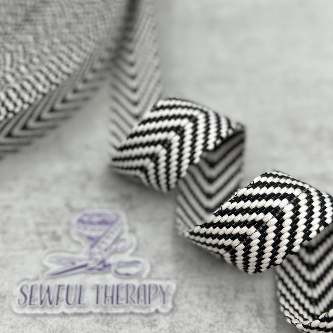 1.5" (38mm) Wide - Chevron Webbing (5 Yards Precut)