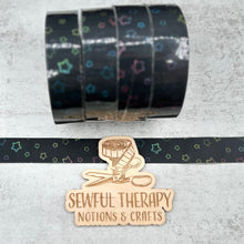 Load image into Gallery viewer, 1&quot; Stick &#39;n Sew™ Self-Adhesive Binding Tape in Muted Rainbow Stars (10 Yard Roll)
