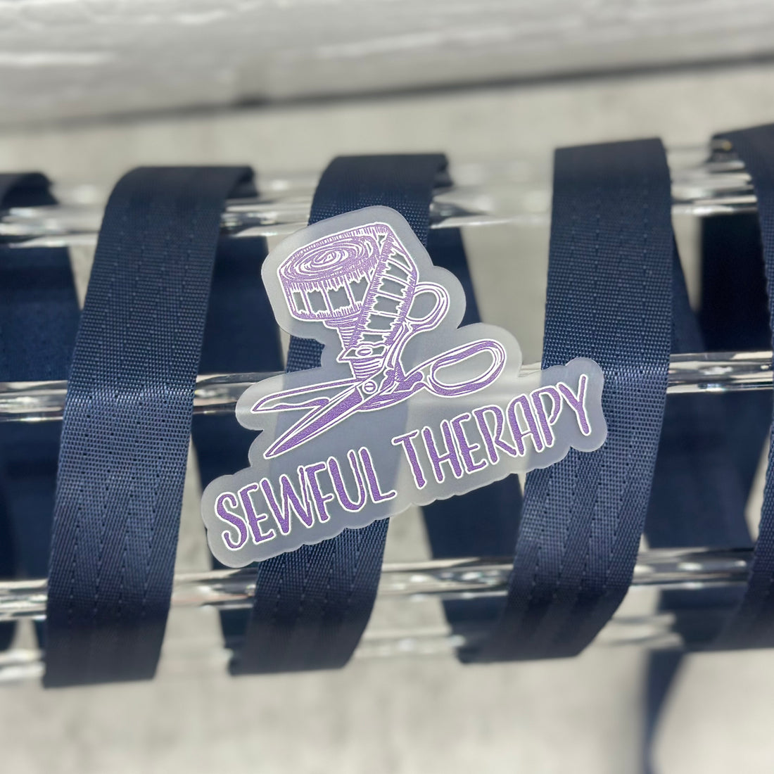 Navy Seatbelt Webbing (Precut 3 Yards): 0.5", 1”, 1.5”