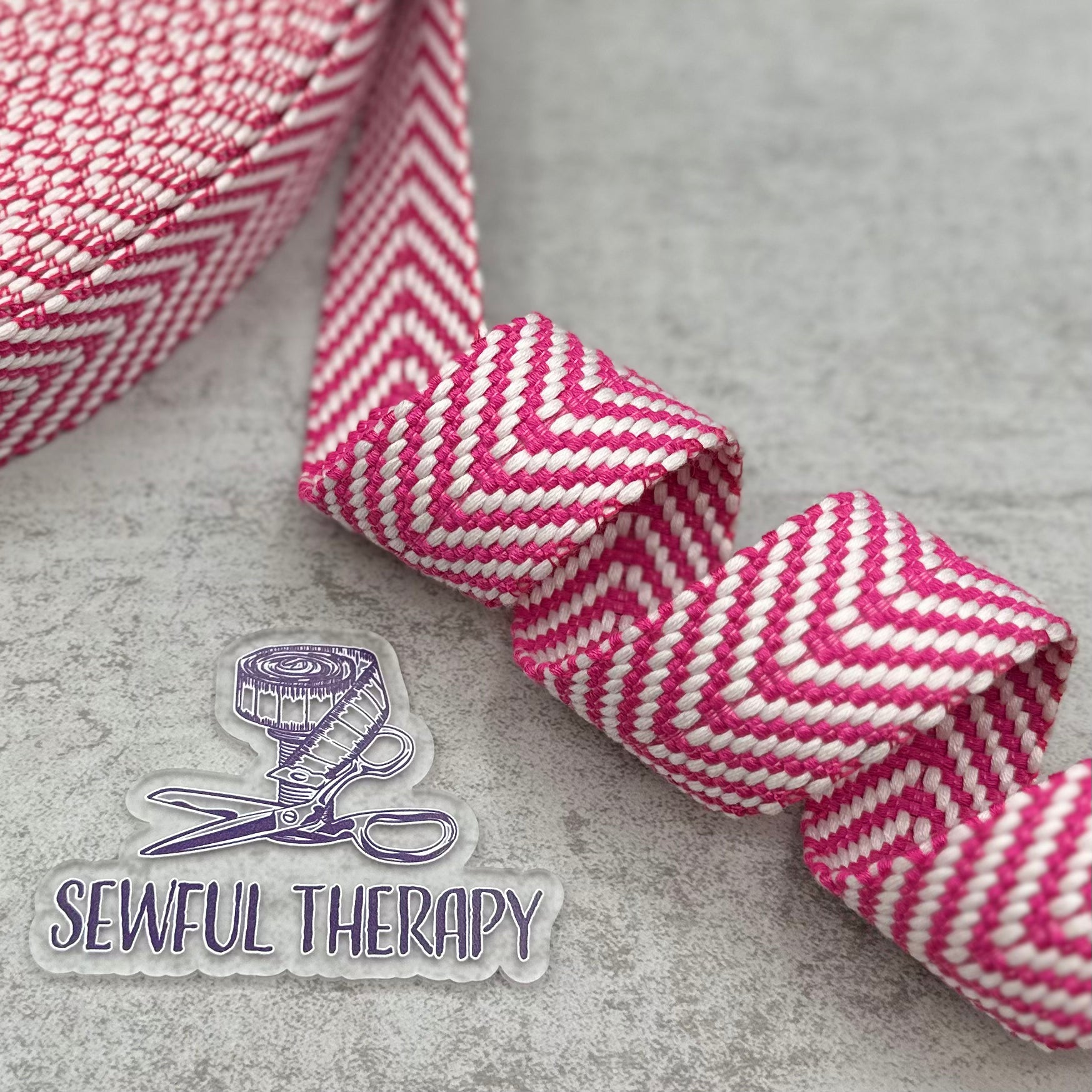 1.5" (38mm) Wide - Chevron Webbing (5 Yards Precut)