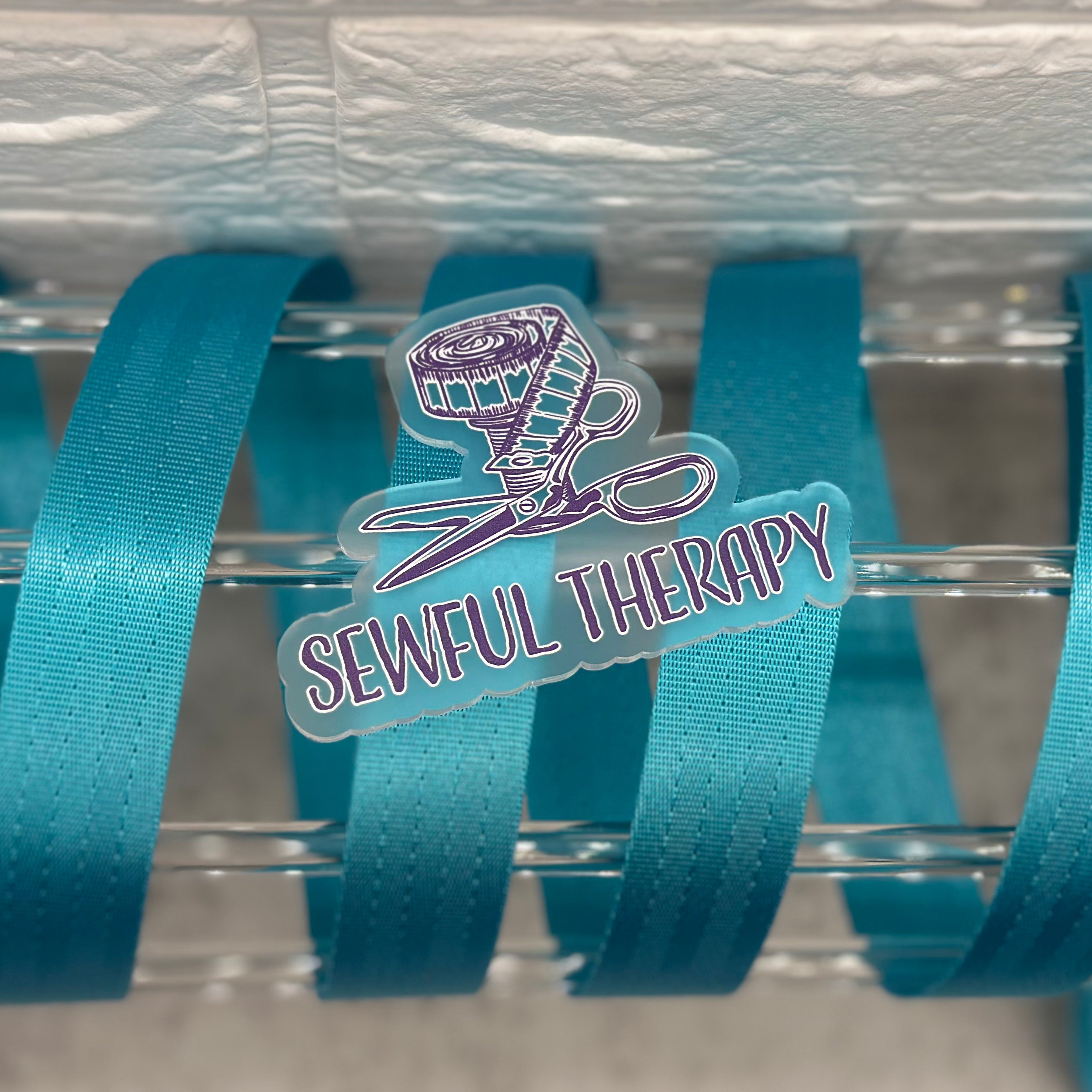 Turquoise Seatbelt Webbing (Precut 3 Yards): 0.5", 1”, 1.5”