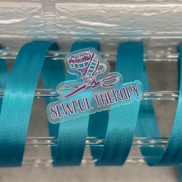 Turquoise Seatbelt Webbing (Precut 3 Yards): 0.5", 1”, 1.5”