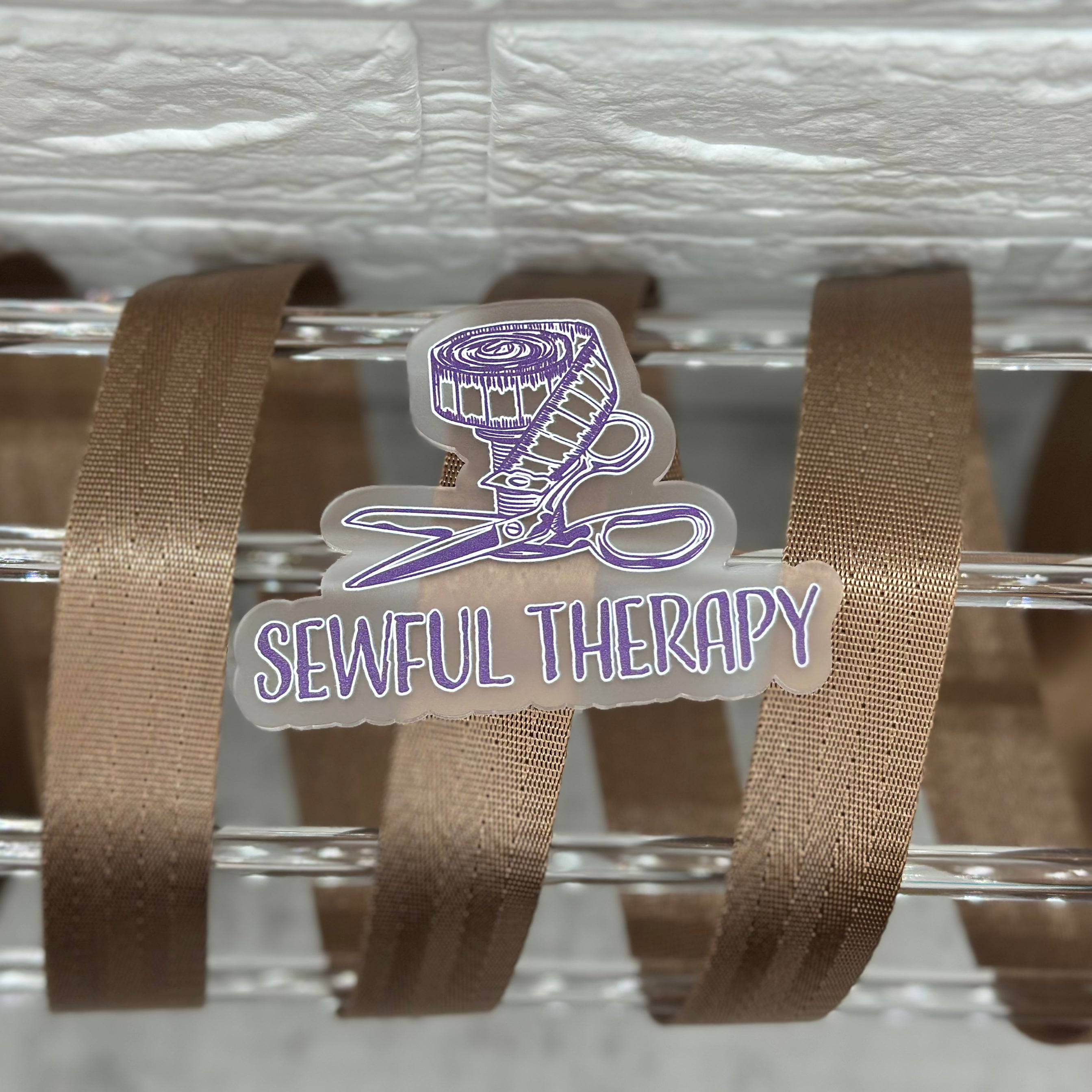 Cafe Au Lait Seatbelt Webbing (Precut 3 Yards): 0.5", 1”, 1.5”