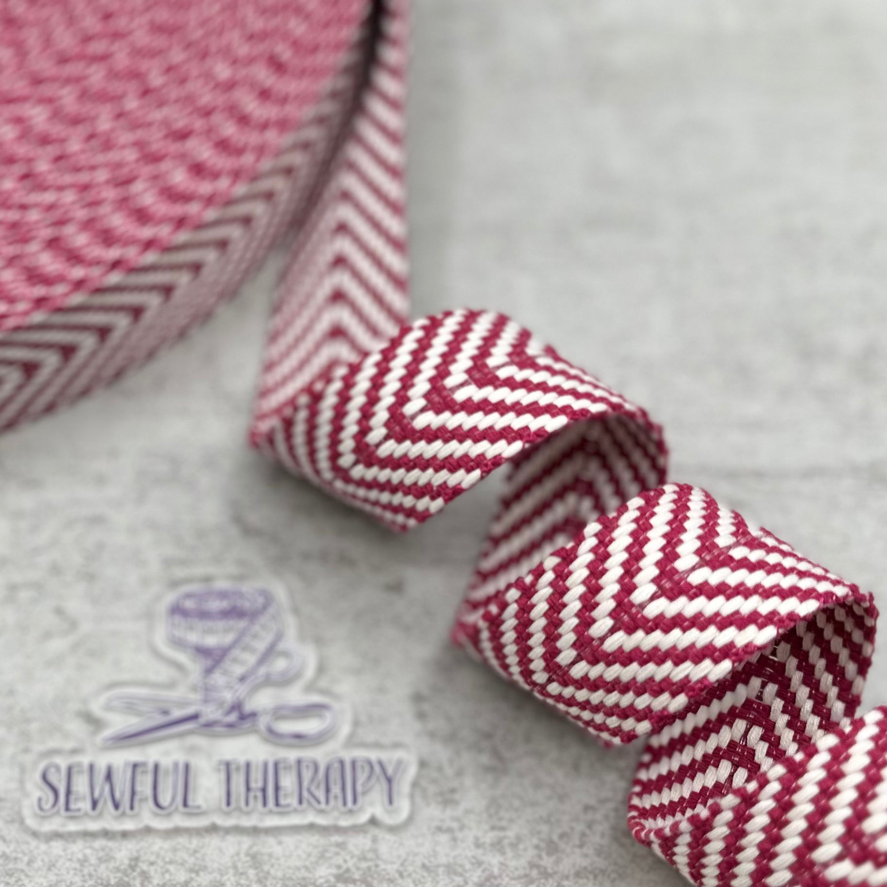 1.5" (38mm) Wide - Chevron Webbing (5 Yards Precut)
