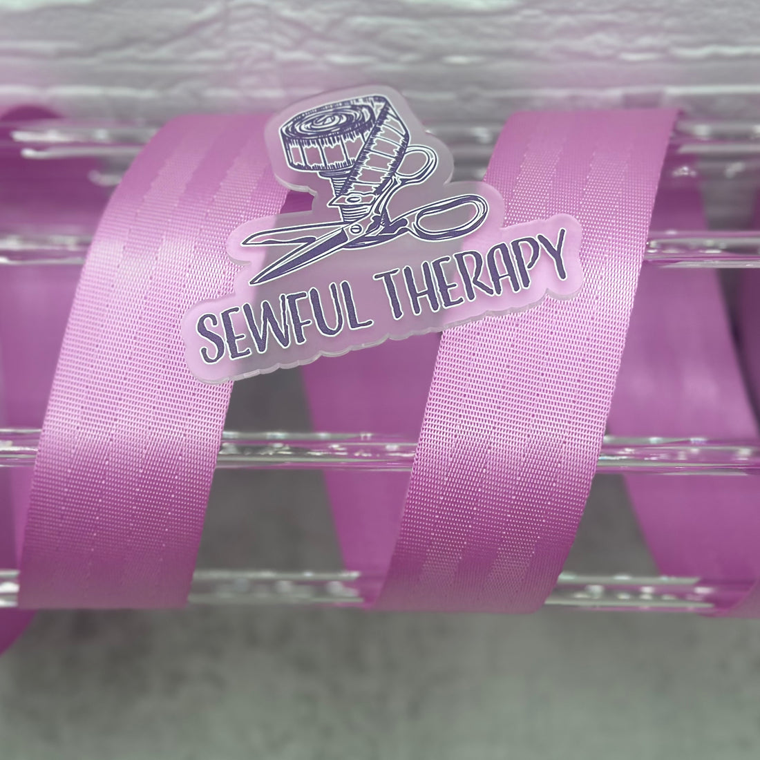 Bubblegum Pink Seatbelt Webbing (Precut 3 Yards): 0.5", 1”, 1.5”
