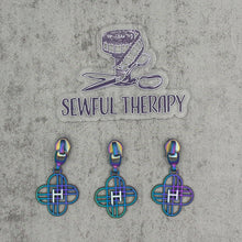 Load image into Gallery viewer, KPDH #5 Double Sided Enamel Zipper Pulls (Pack of 3)
