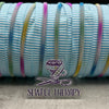 #5 Rainbow Teeth Striped Zipper Tape (3 Yard Precut)