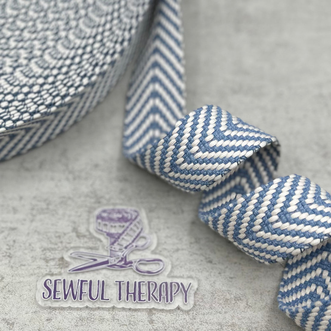 1.5" (38mm) Wide - Chevron Webbing (5 Yards Precut)