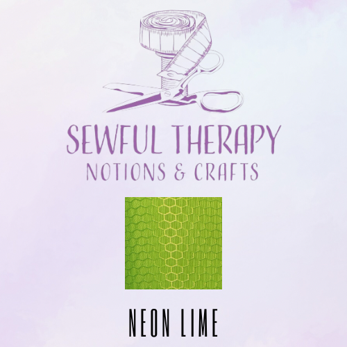 Adhesive Hex Polyester Ripstop 420D (HALF Yard) Neon Lime