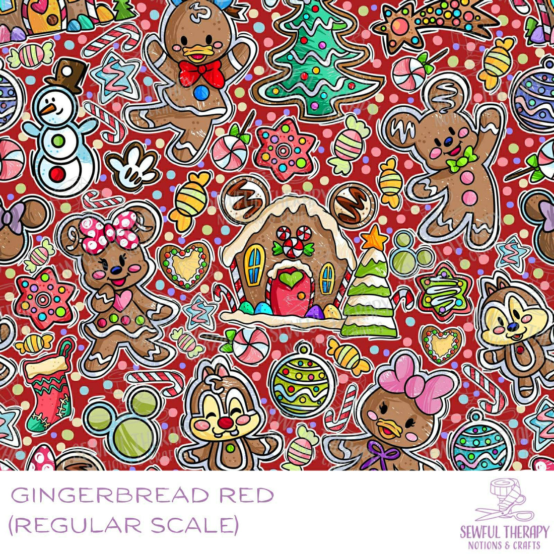 Gingerbread Red Hexatex (YD)