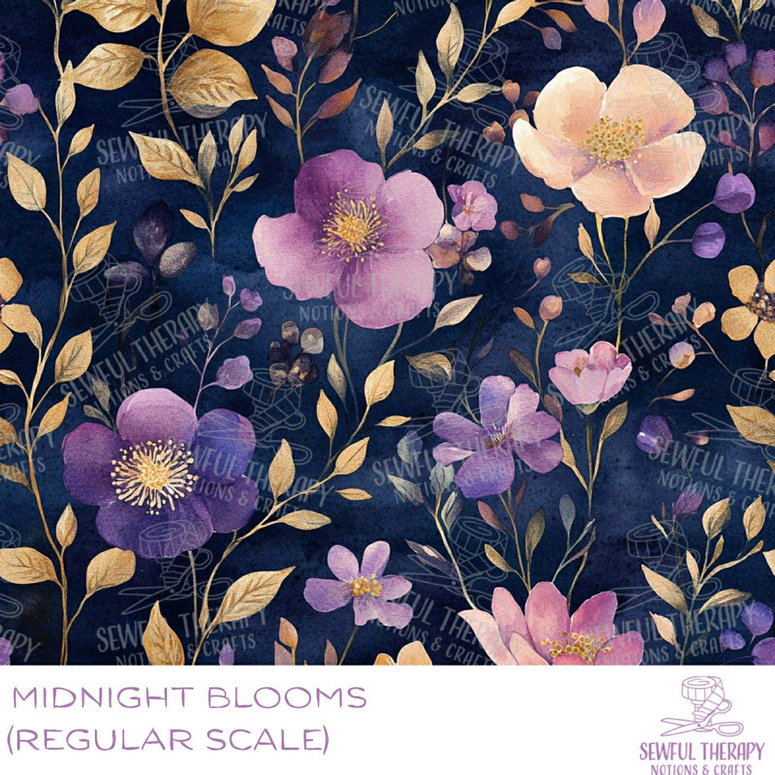 Midnight Blooms SewSmooth (Yard)