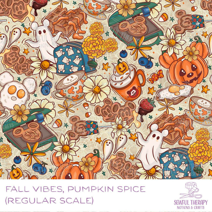 Fall Vibes, Pumpkin Spice SewSmooth (Yard)