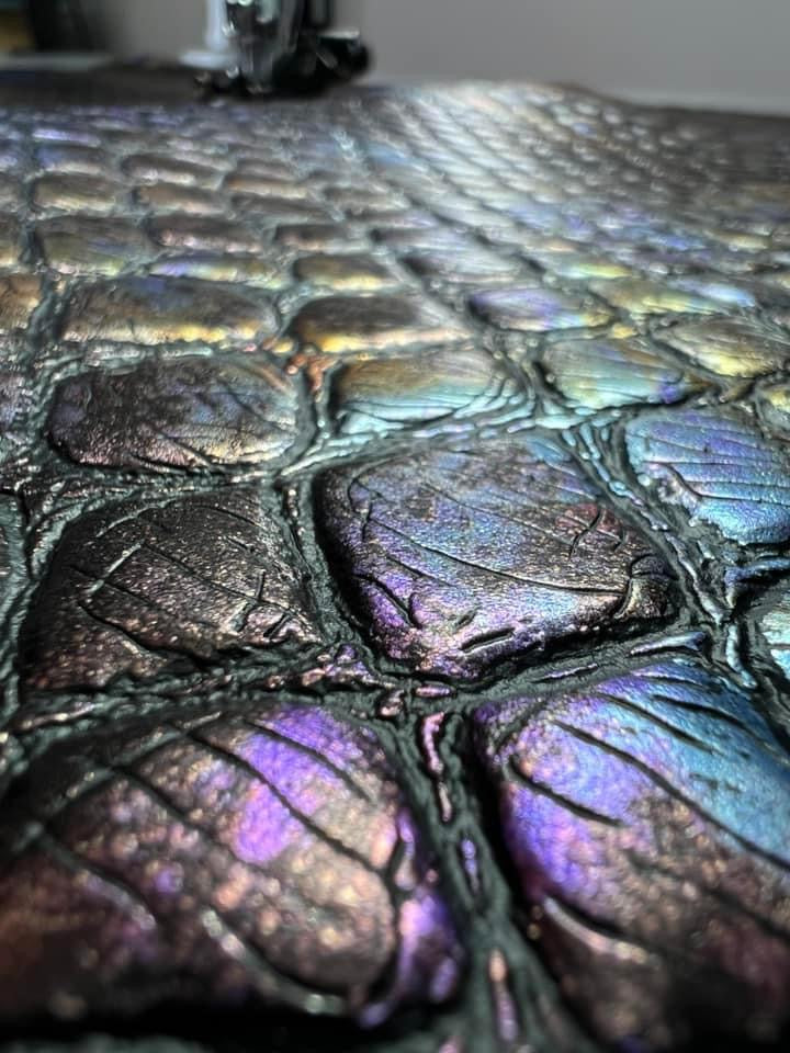 PREORDER 10-12 Business Weeks: Draconic Oil Slick Vinyl (Half Yard)