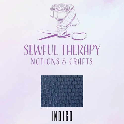 Adhesive Hex Polyester Ripstop 420D (HALF Yard) Indigo