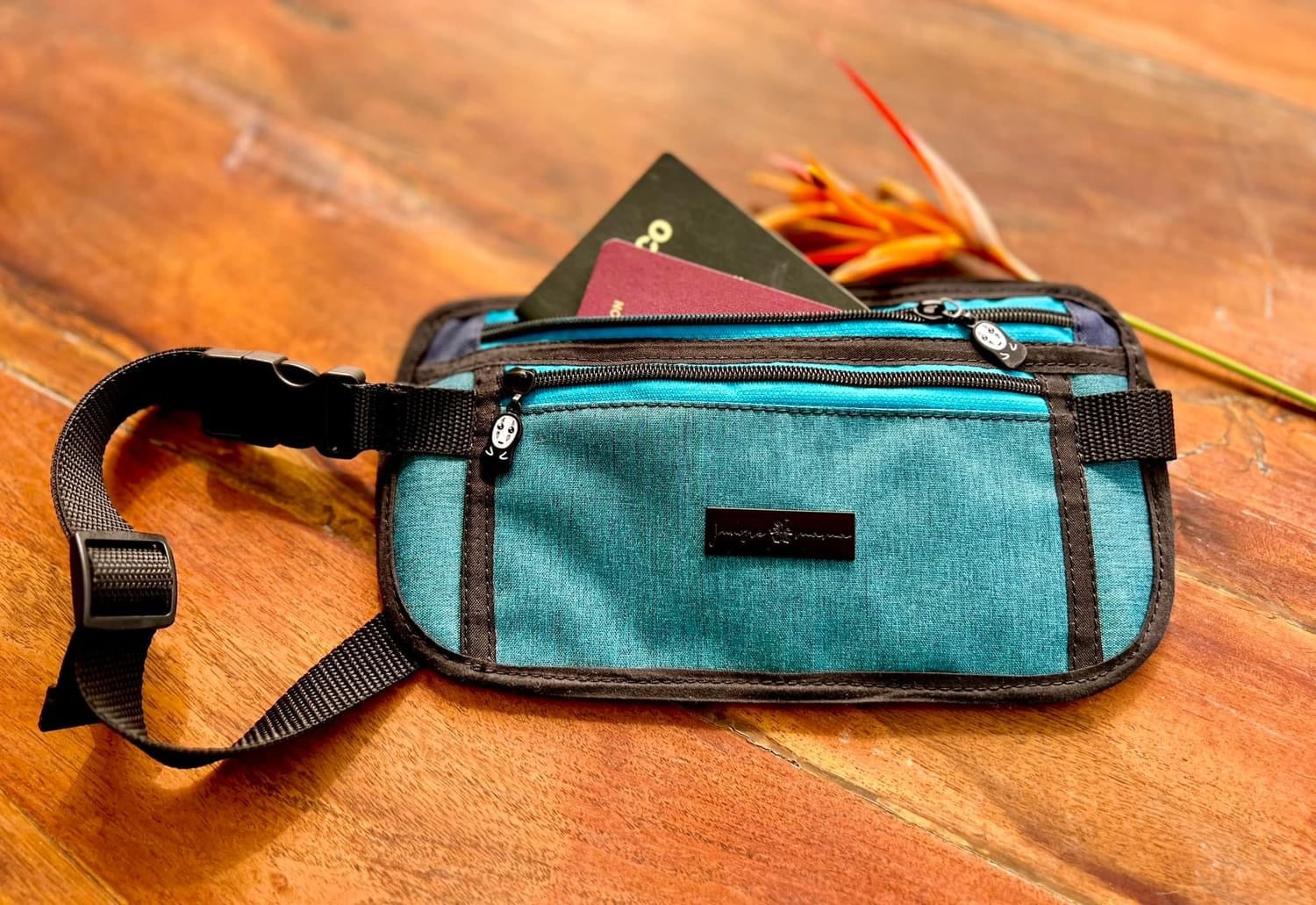 LINEN OXFORD - Aqua