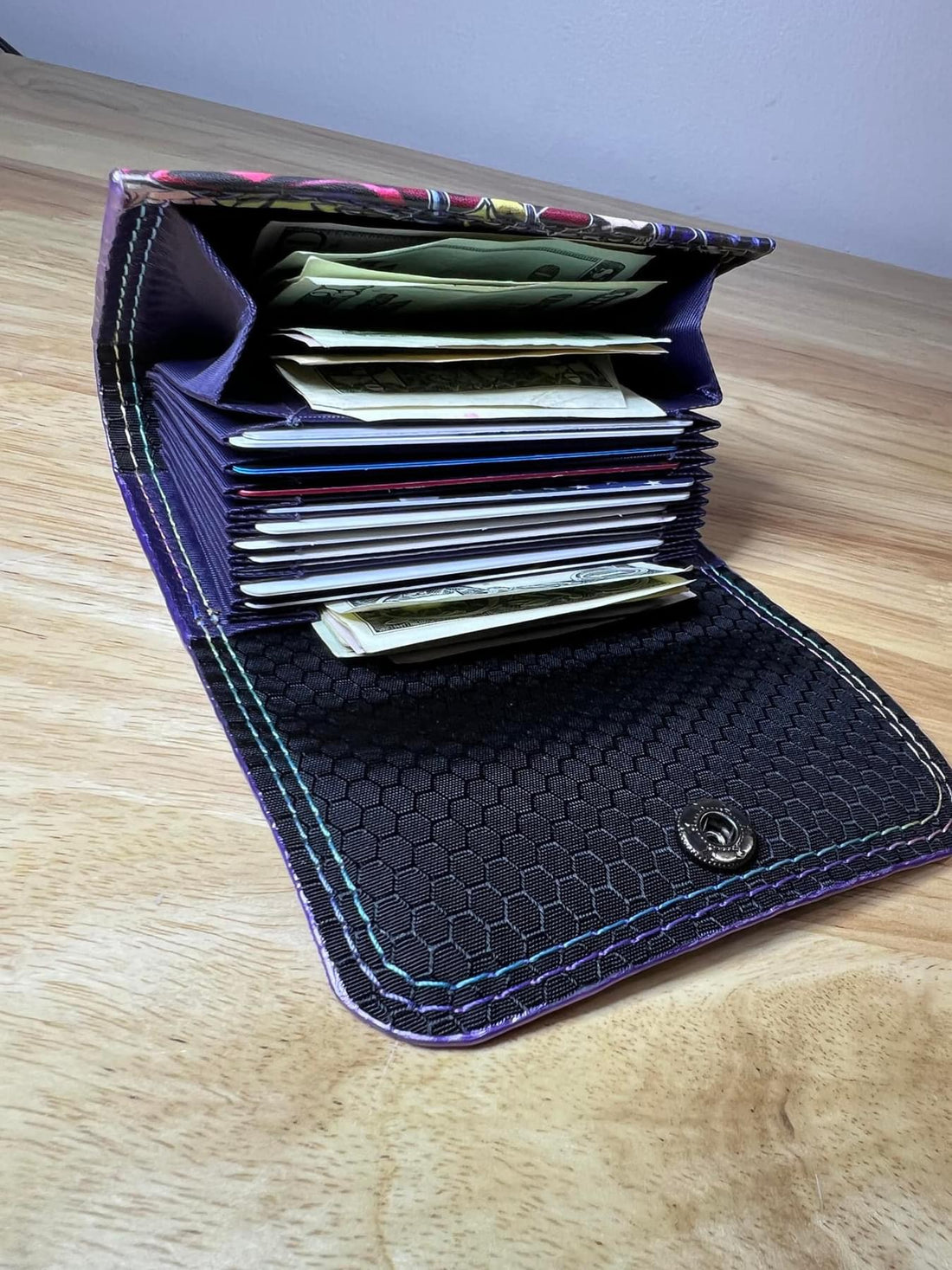 10 Card Slot Accordion Wallet Insert