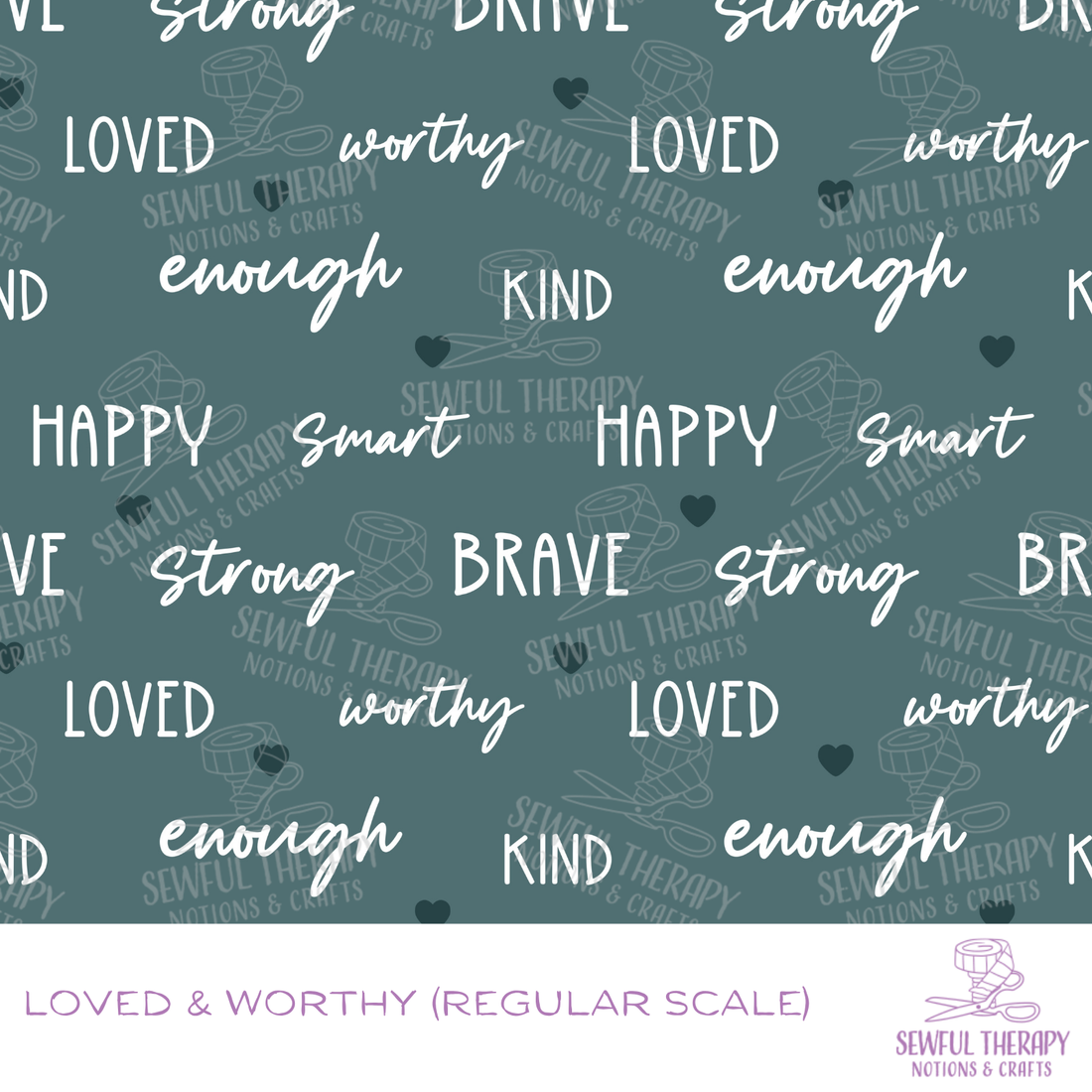 Loved & Worthy Affirmation Hexatex (YD)