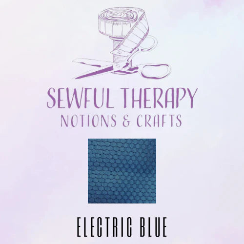 Adhesive Hex Polyester Ripstop 420D (HALF Yard) Electric Blue