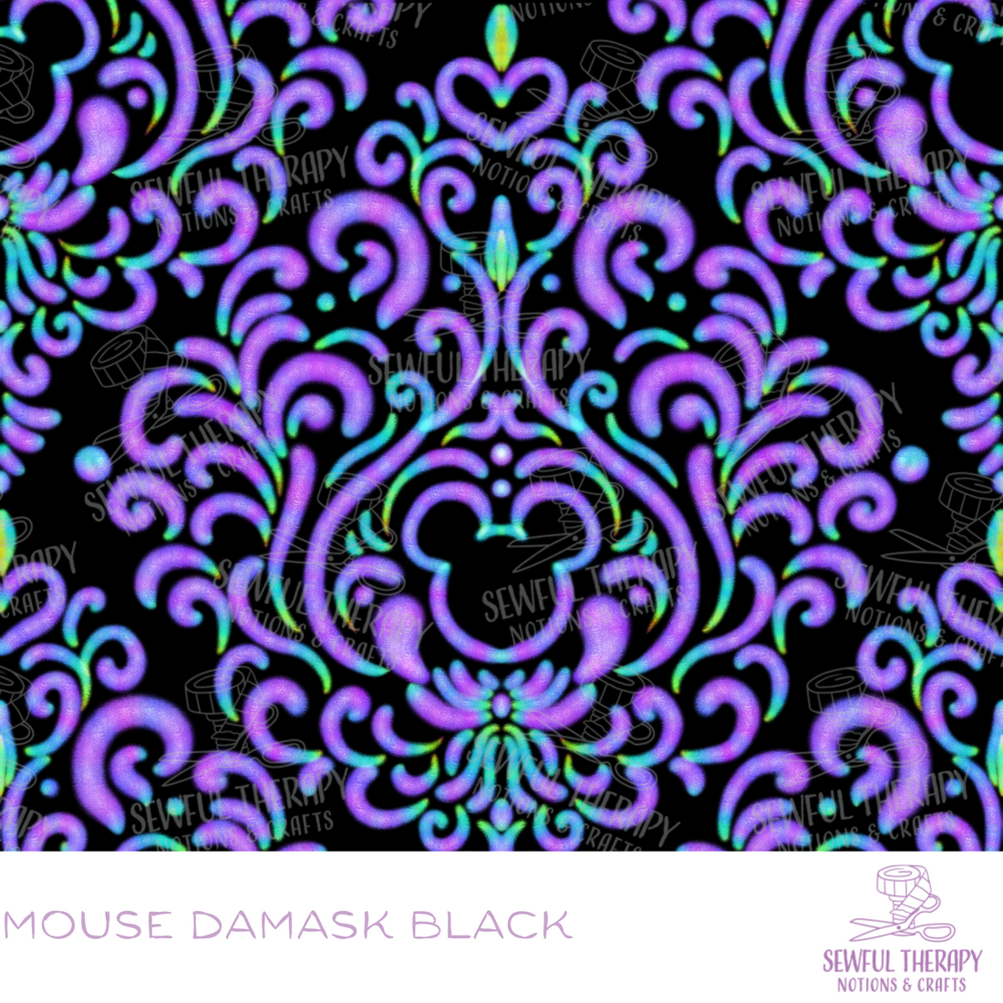 PREORDER 10-12 Business Weeks: Mouse Damask Black (Regular Scale)