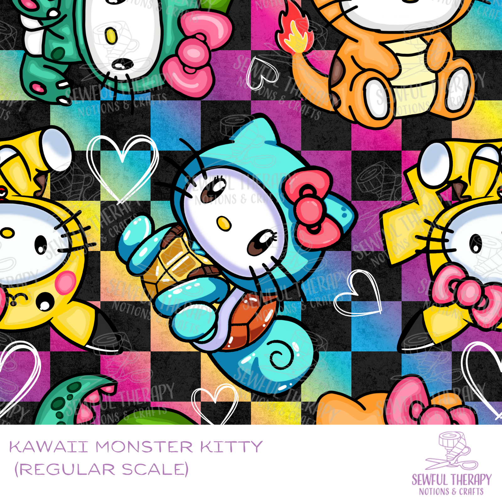 SewSquish Cloud (HY) - Kawaii Monster Kitty