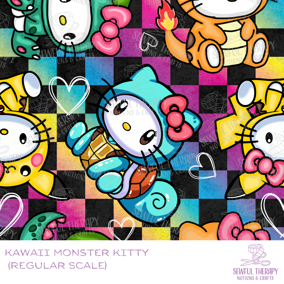 SewSquish Cloud (HY) - Kawaii Monster Kitty