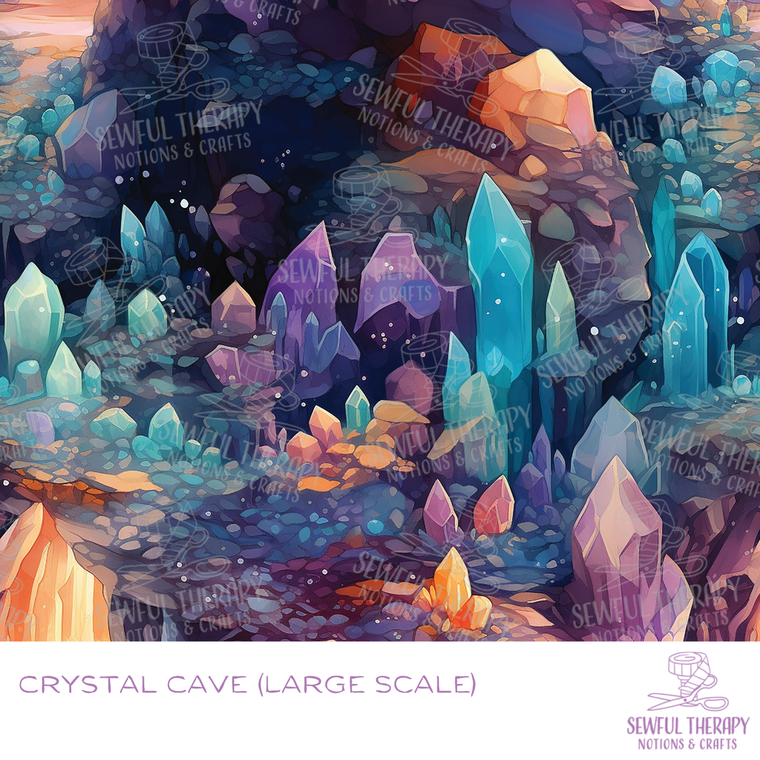 Sewful NON-Adhesive Hexatex 420D (Yard): Crystal Cave