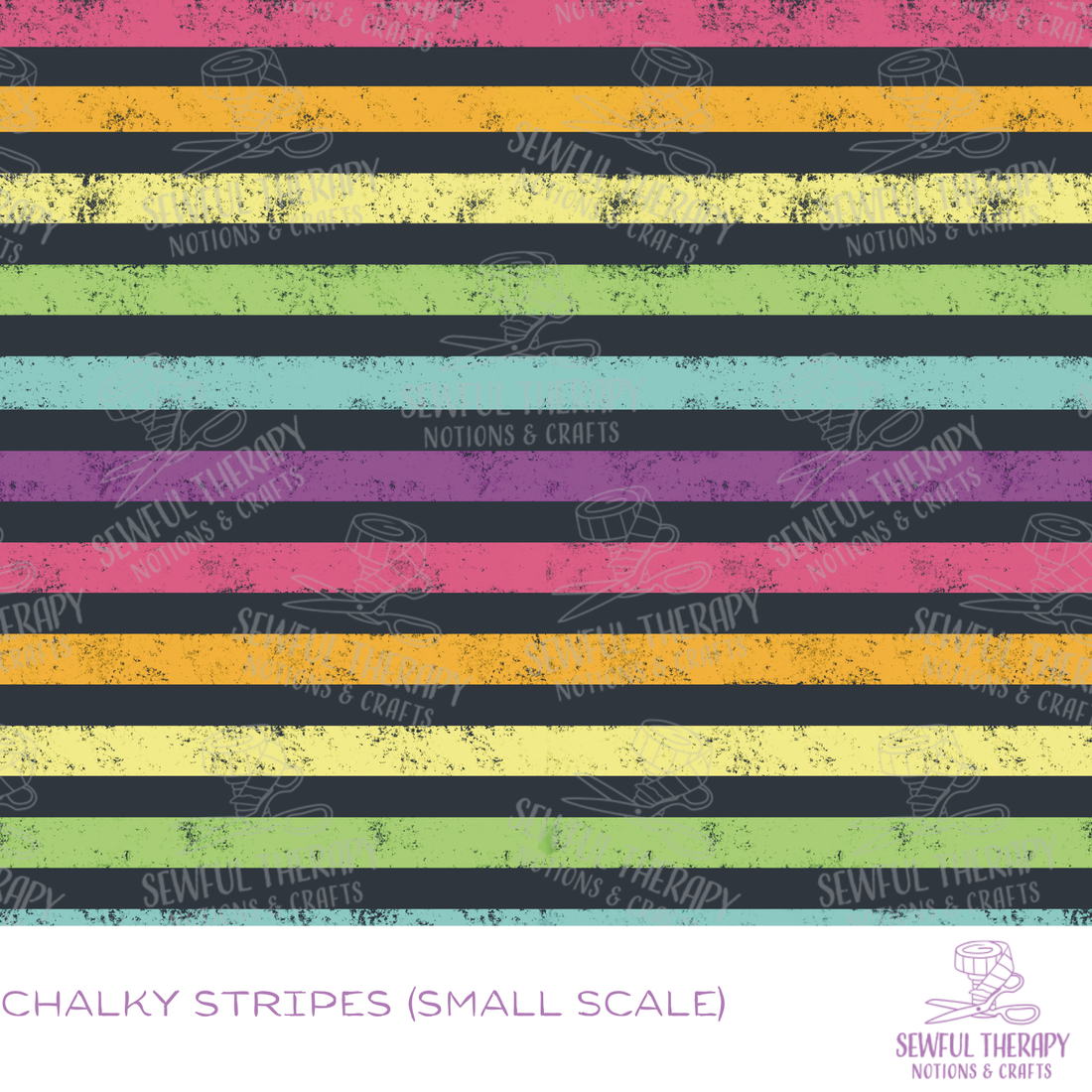Chalky Stripes SMALL Scale Hexatex (YD)