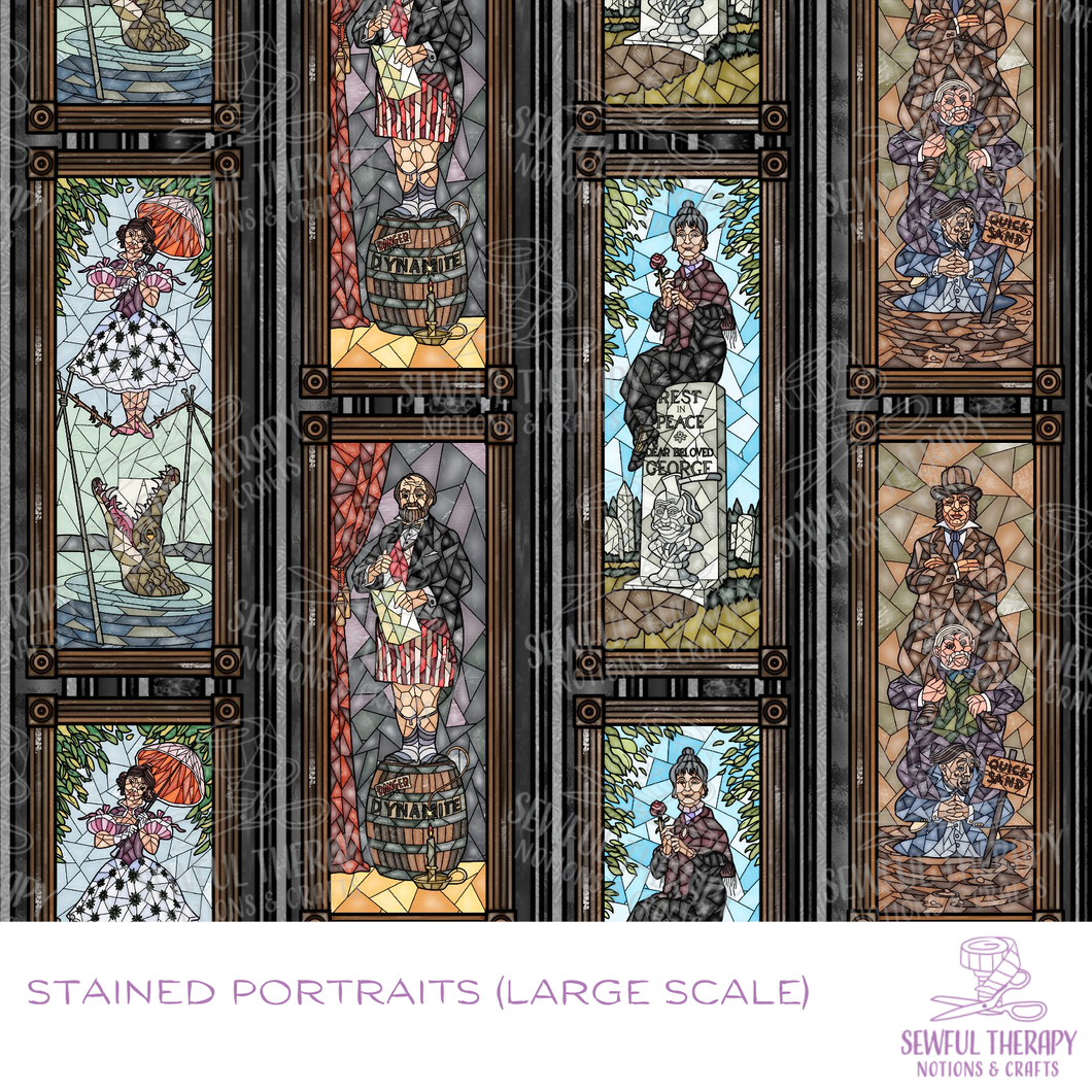 Sewful NON-Adhesive Hexatex 420D (Yard): Stained Portraits