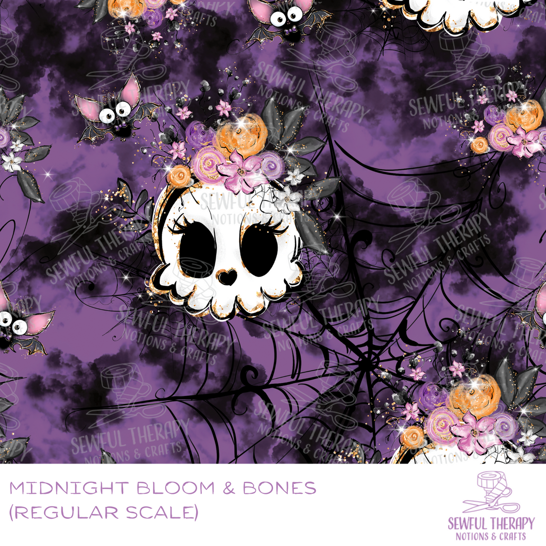 Purple Skull SewSmooth (Yard)