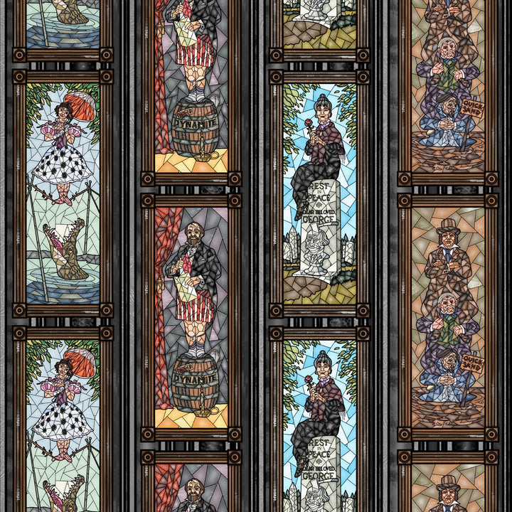 Sewful Adhesive Hexatex 420D (HALF Yard): Stained Portraits