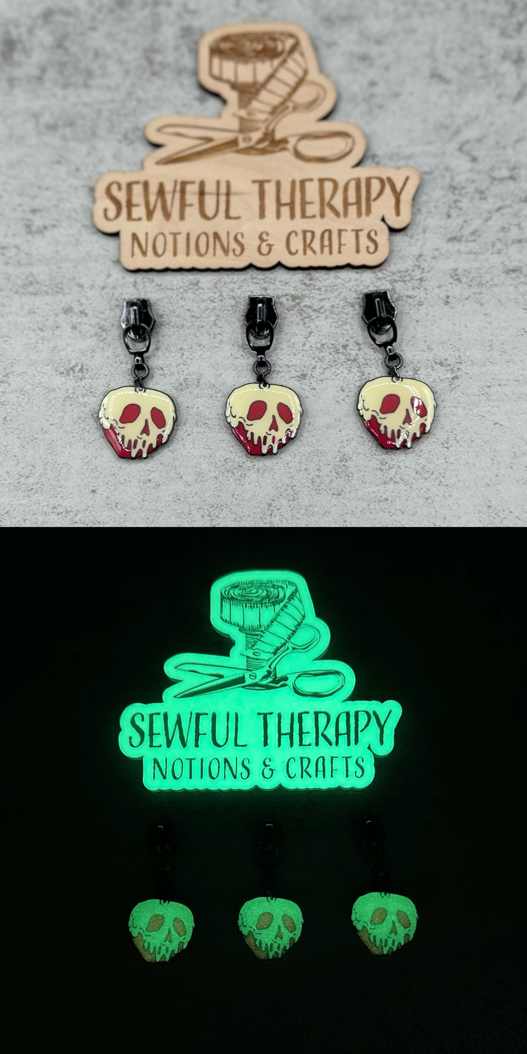 Glow Up: #5 Character Zipper Pulls