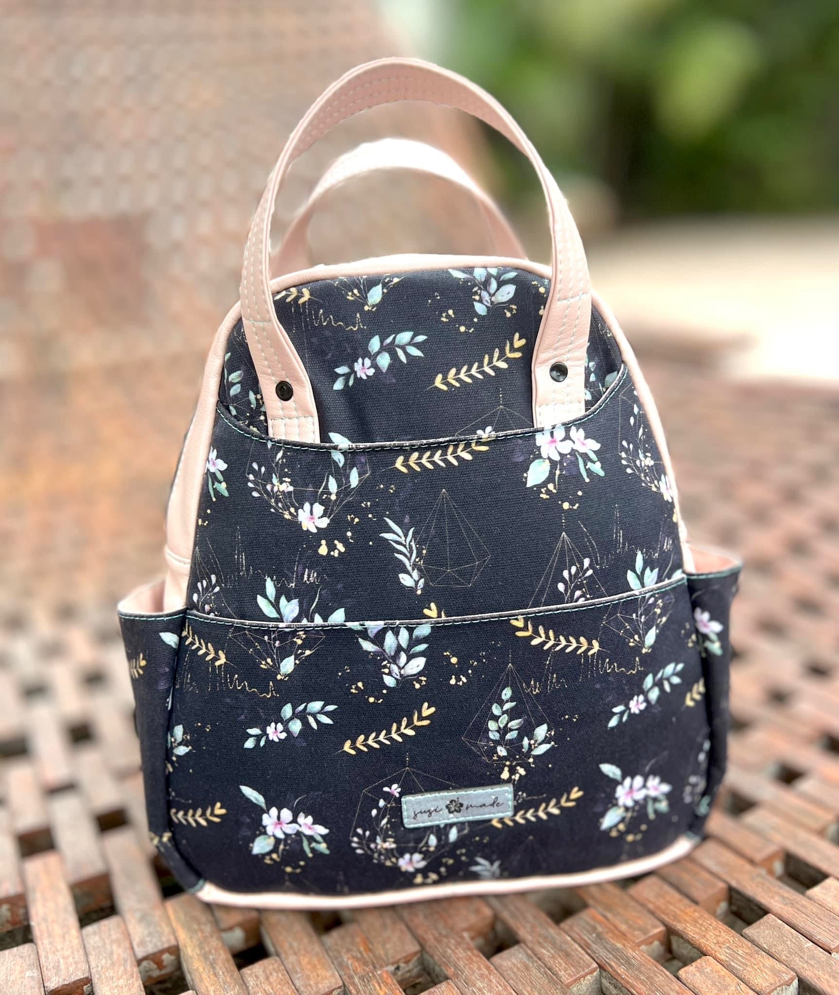 12oz Printed Waxed Canvas - Floral Geo Terrarium