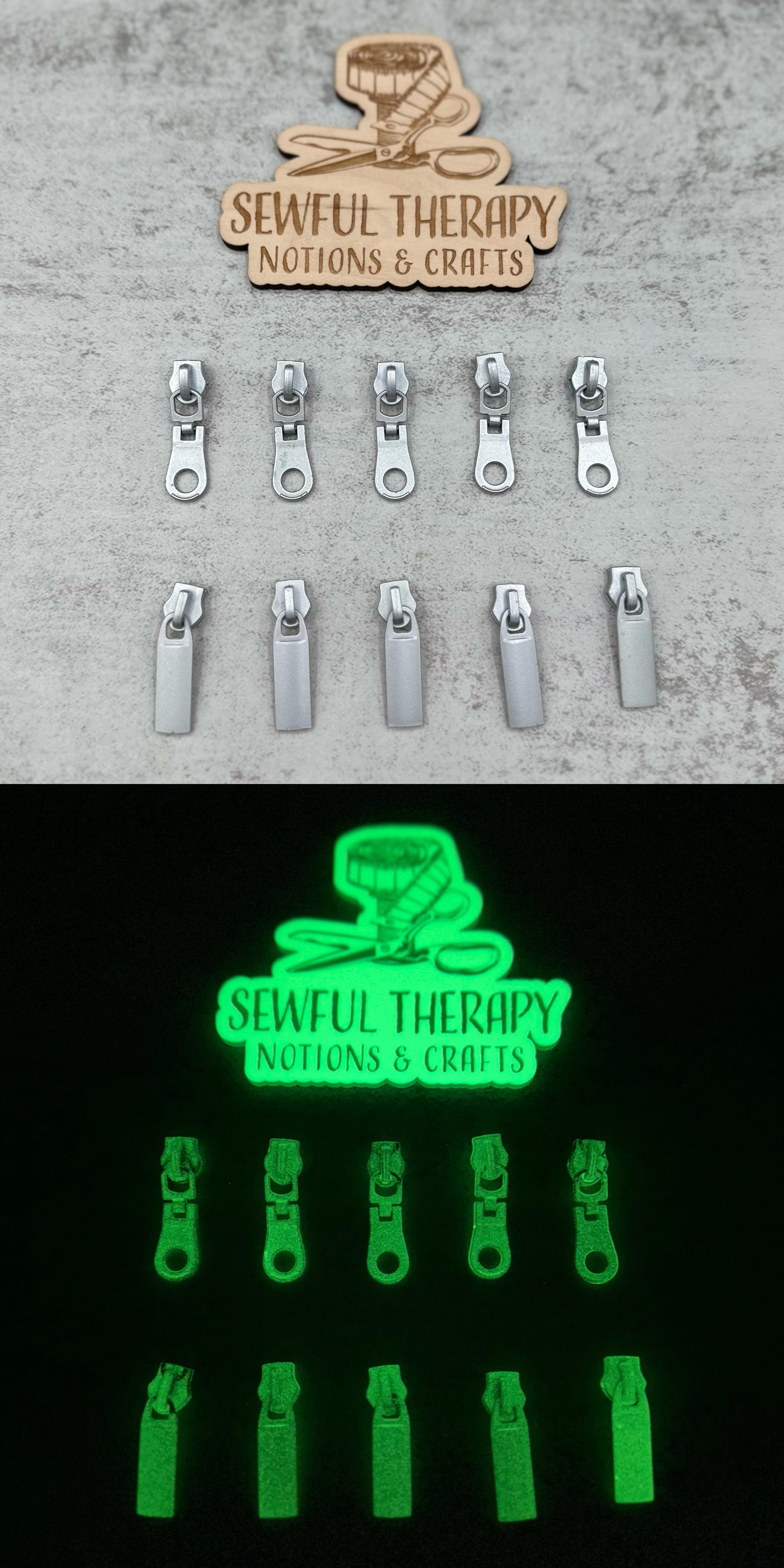 Glow Up: #5 Zipper Pulls