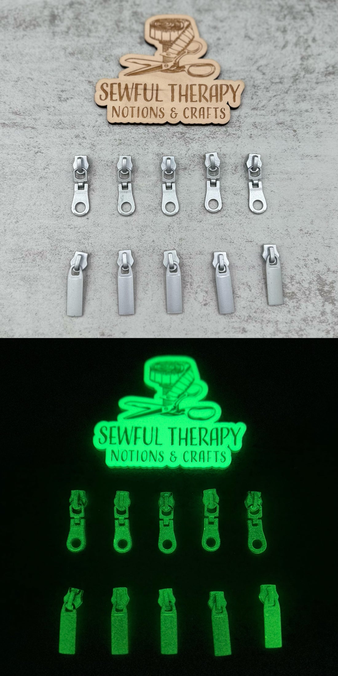 Glow Up: #5 Zipper Pulls