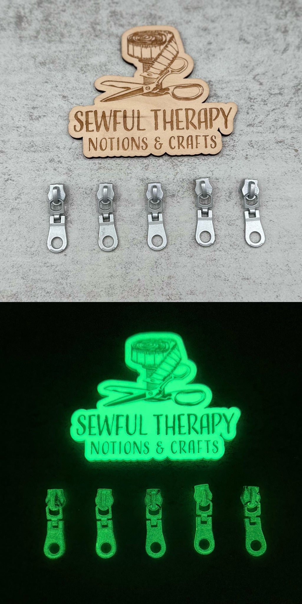 Glow Up: #5 Zipper Pulls – Sewful Therapy - Notions & Crafts