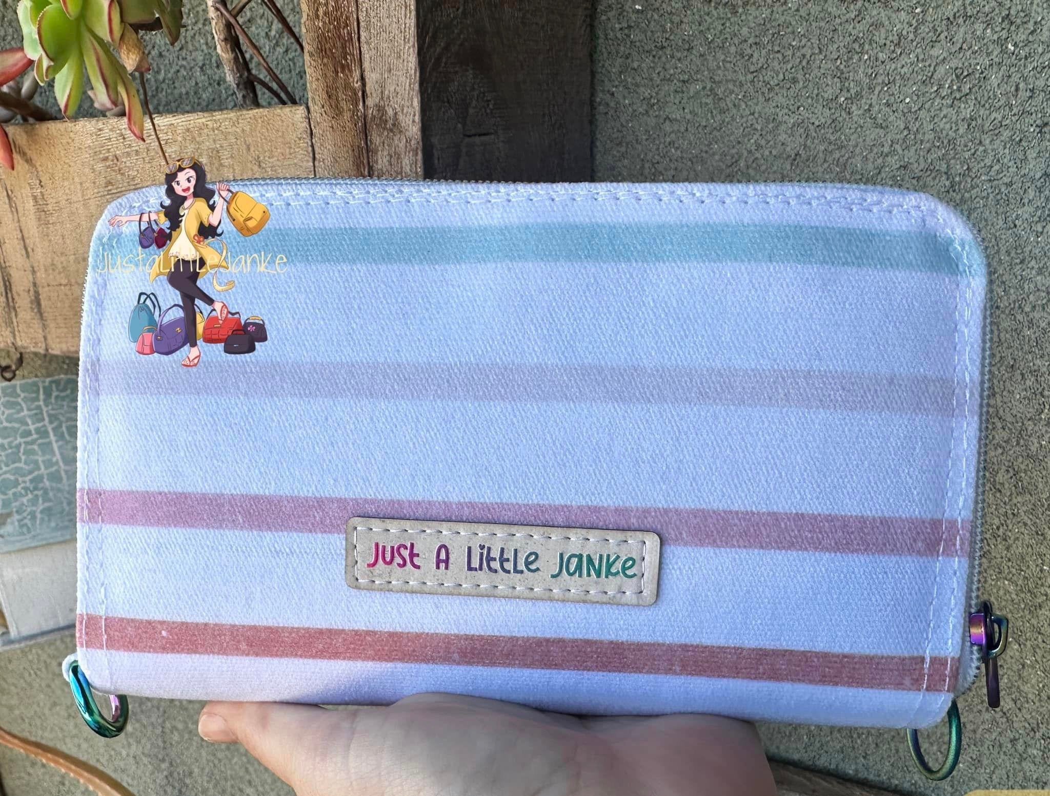 12oz Printed Waxed Canvas - Retro Stripes