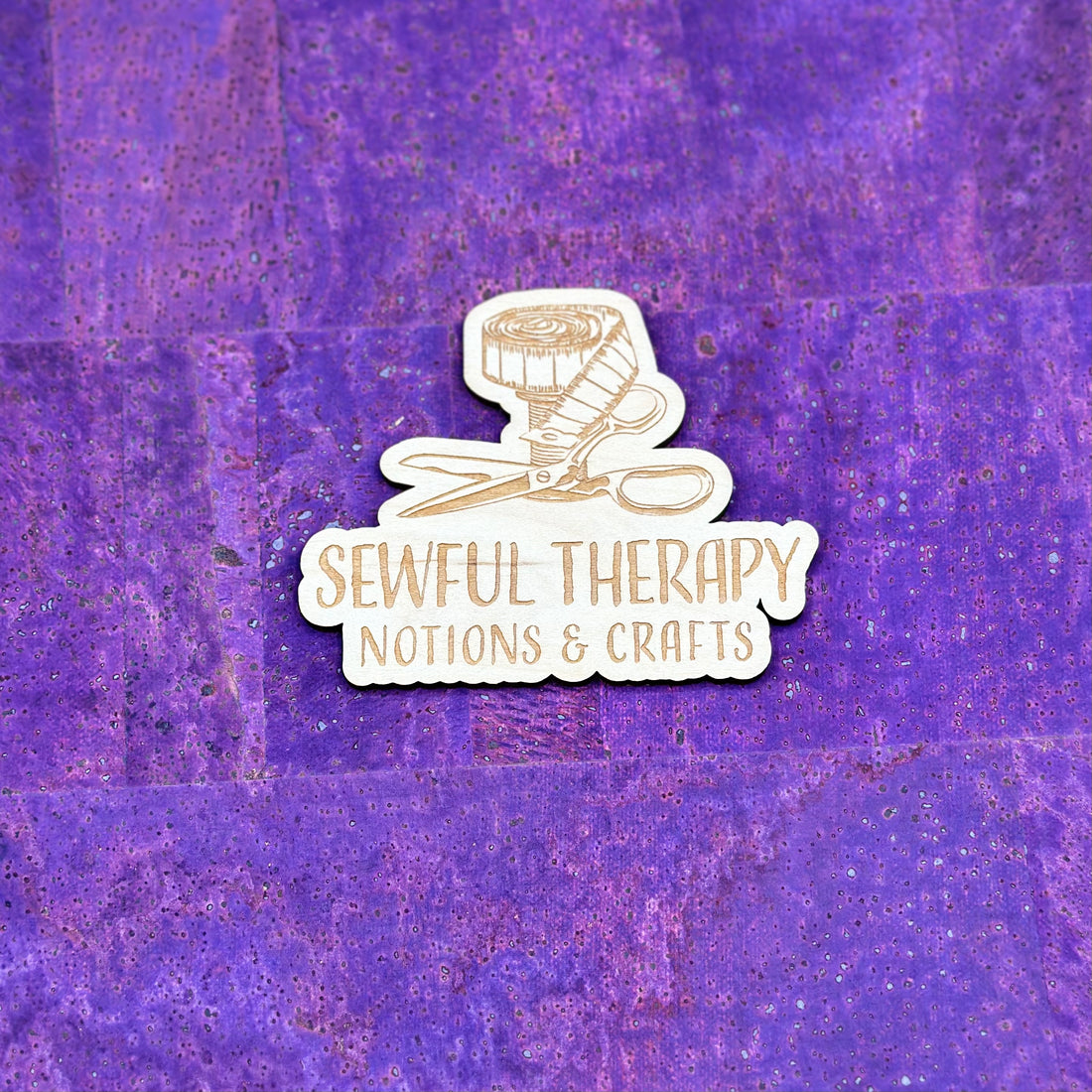 Portugal Cork Fabric Eggplant (PU Backing)