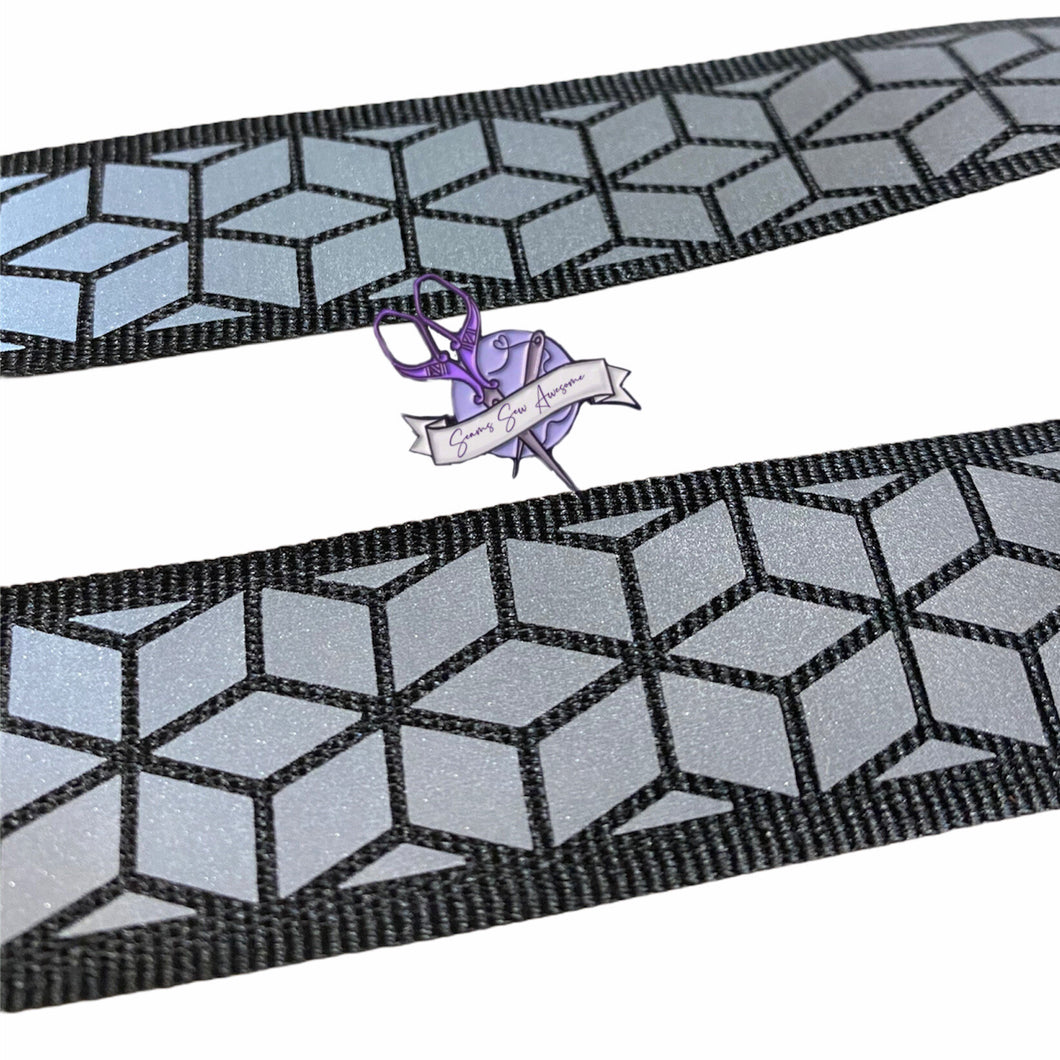 Silver Hex Reflective Webbing SSA