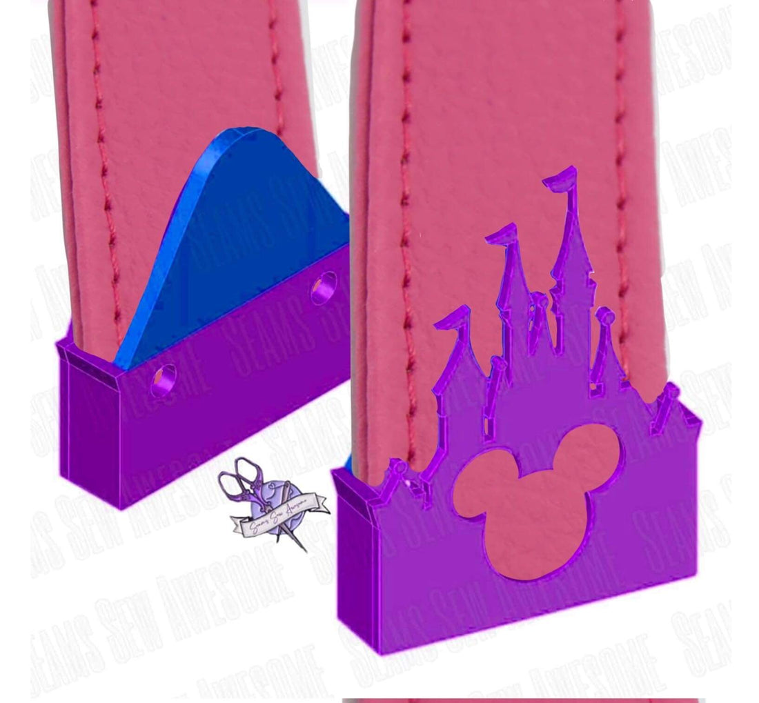 Castle Strap Ends with Animal Head Punch Out SSA - 1”, 1.5”